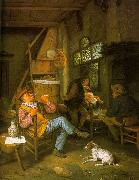 Cornelis Dusart Pipe Smoker Spain oil painting artist